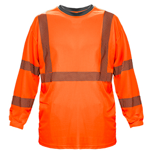 PLAYERA NARANJA REFLEJANTE LARGA M