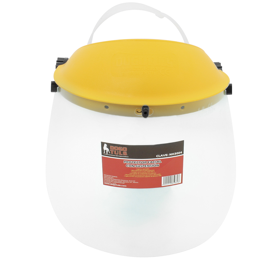 PROTECTOR FACIAL CON SUSPENSION MATRACA