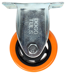 RODAJA PVC NARANJA FIJA 4&quot;