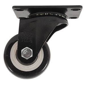 RODAJA PVC NEGRO GIRATORIA 2 1/2"