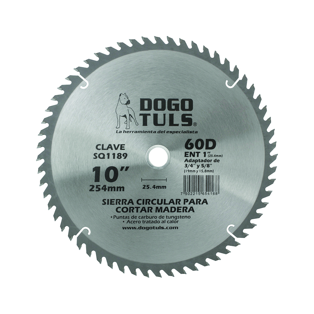 SIERRA CIRCULAR MADERA 10" 60D ENT 1"