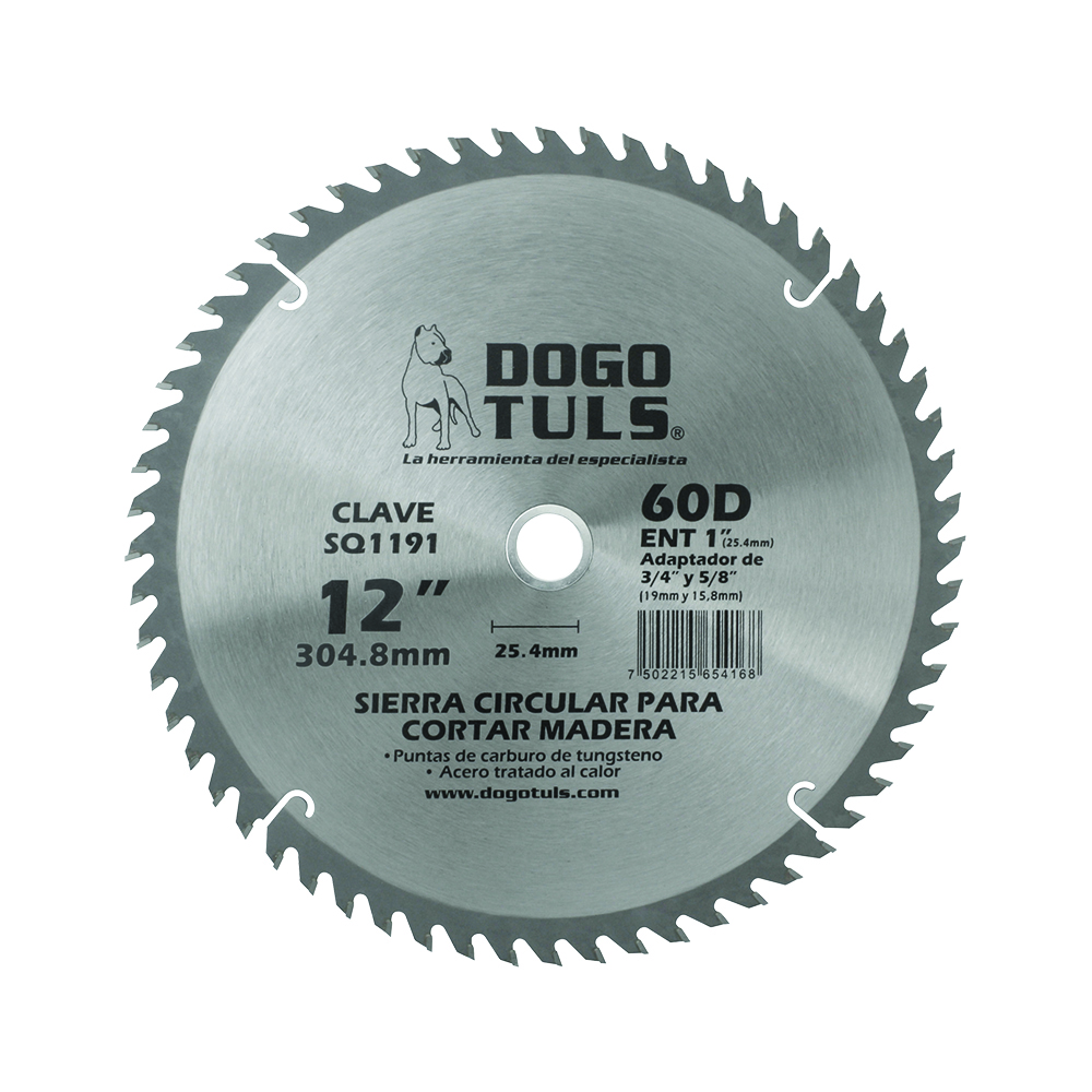 SIERRA CIRCULAR MADERA 12" 60D ENT 1"