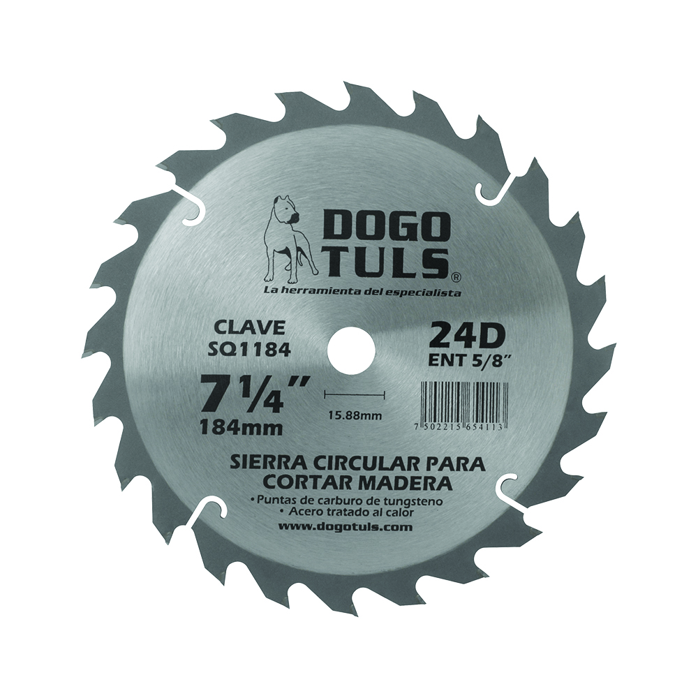SIERRA CIRCULAR MADERA 7-1/4 24D ENT5/8"