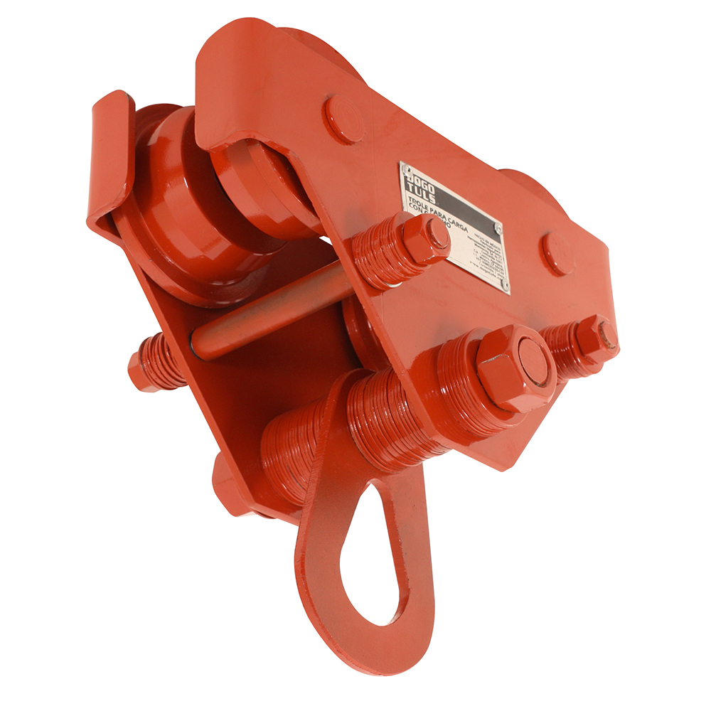 TROLE CARGA 3000KG ROJO REFORZADO D1