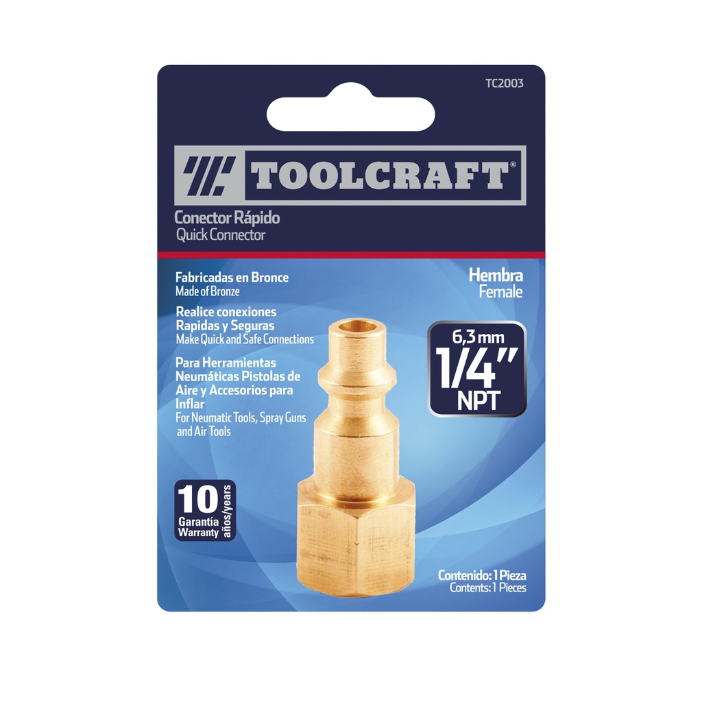 COPLE HEMBRA 1/4&quot;ACERO