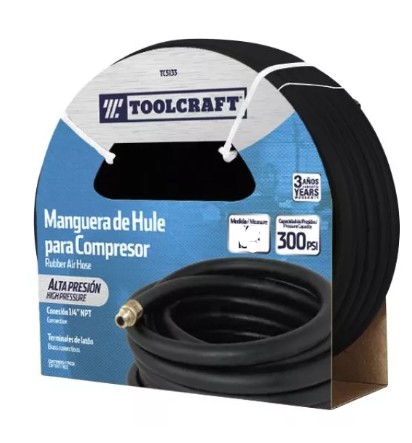 MANGUERA COMPRESOR AIRE ALTA PRESION 1/4" X 10M