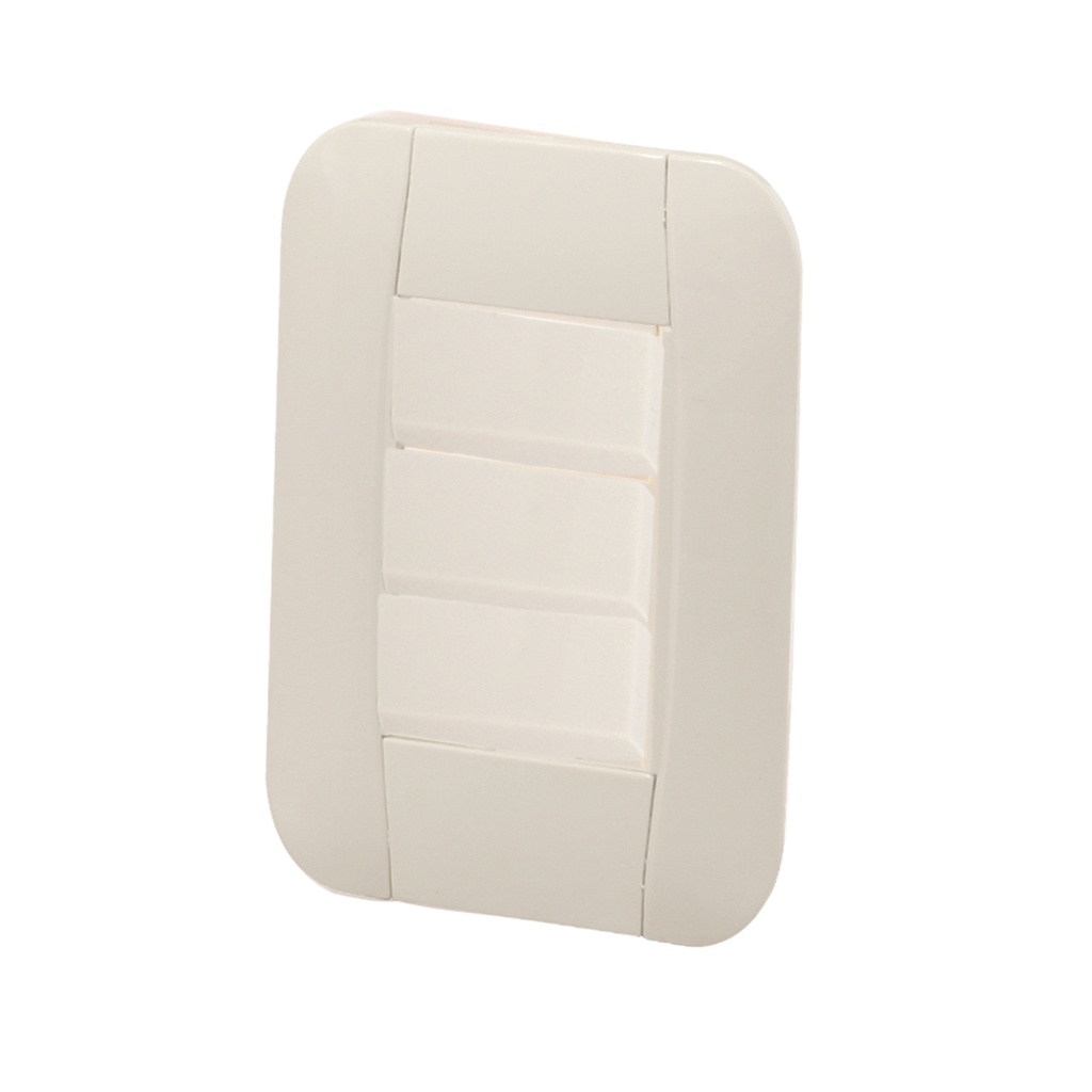 PLACA 2 APAGADORES SENCILLOS 1 APAGADOR 3 VIAS CLASICA