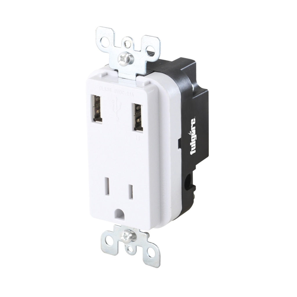 CONTACTO SENCILLO ATERRIZADO + USB DOBLE