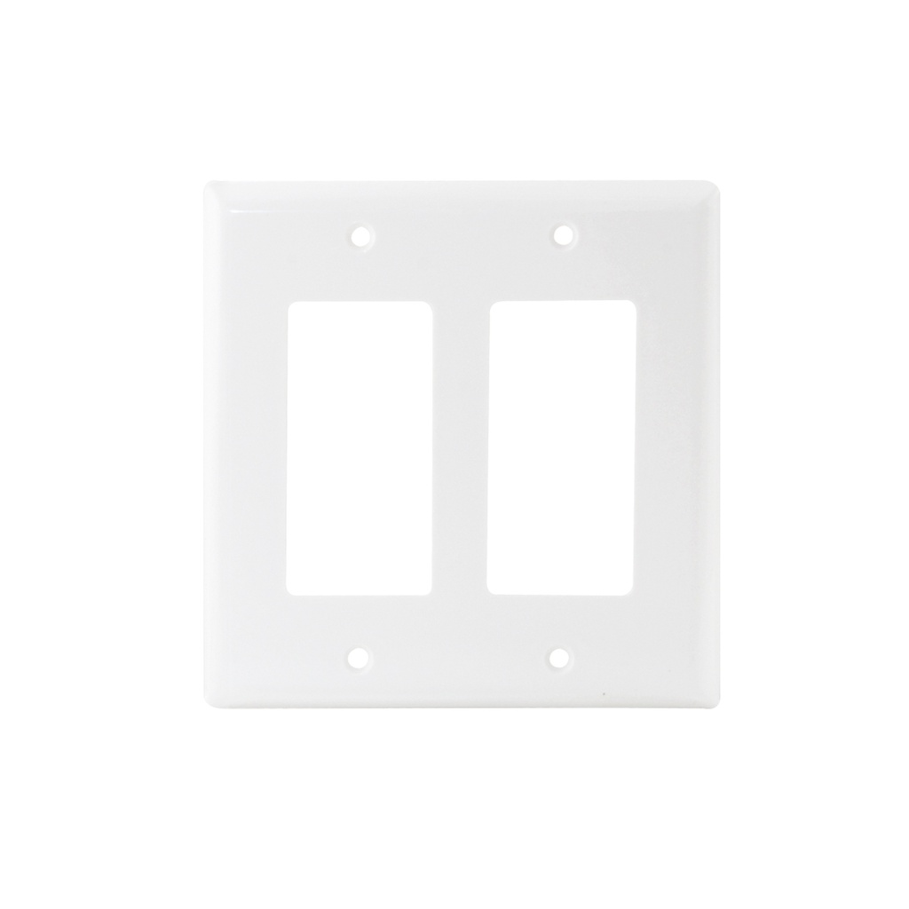PLACA PLASTICA 2 VENTANAS COLO R BLANCO