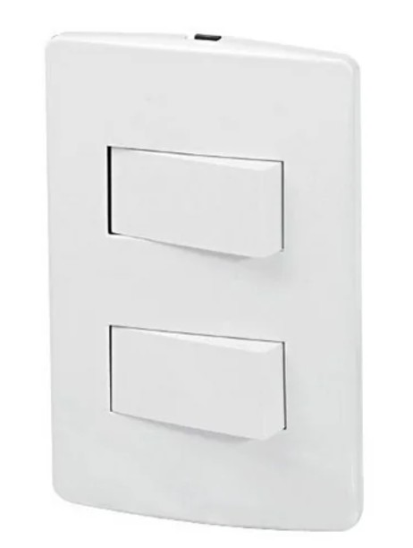 PLACA APAGADOR SENCILLO APAGADOR 3 VIAS HABITAT