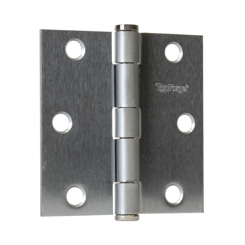 BISAGRA CUADRADA PREMIUM 3&quot;X3&quot;CROMO MATE BLISTER 2 PZS