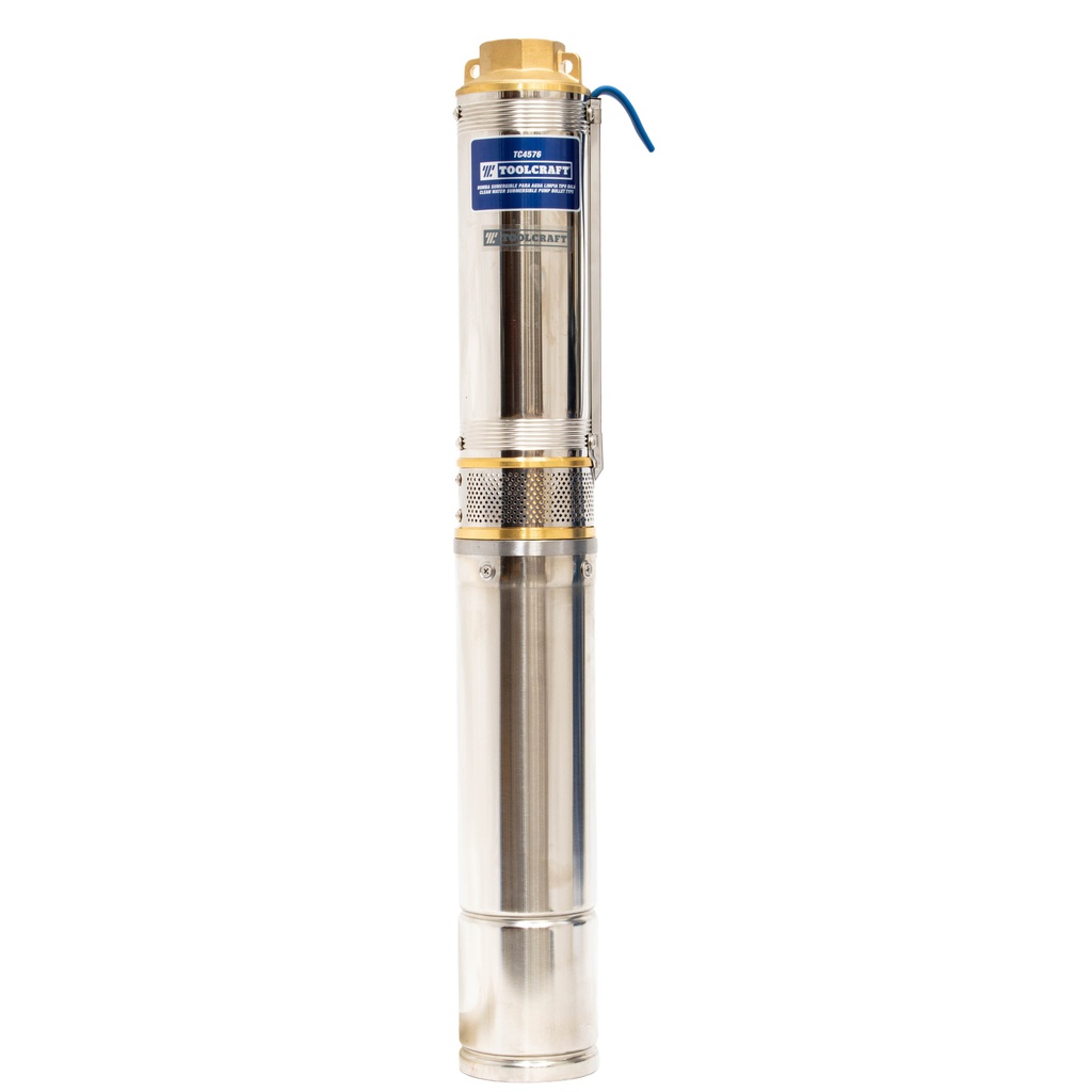 BOMBA SUMERGIBLE ACERO INOXIDABLE AGUA LIMPIA TIPO BALA 1HP