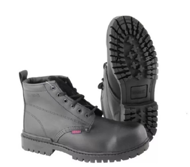 BOTA DE PIEL CON CASQUILLO # 5