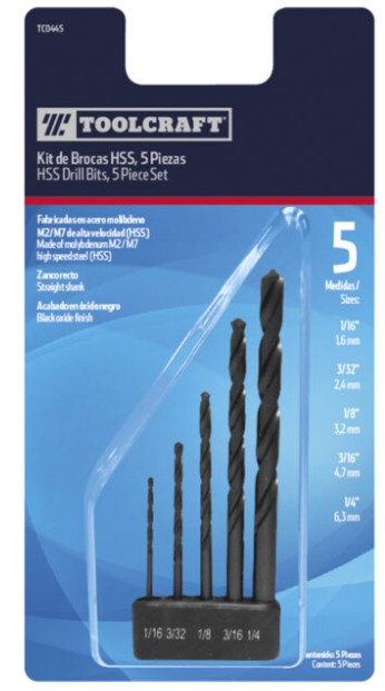 BROCAS HSS SET 5 PZAS 