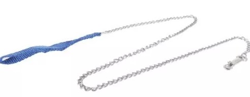CADENA PARA PERRO CORREA AZUL4MM X 1.2M (48")