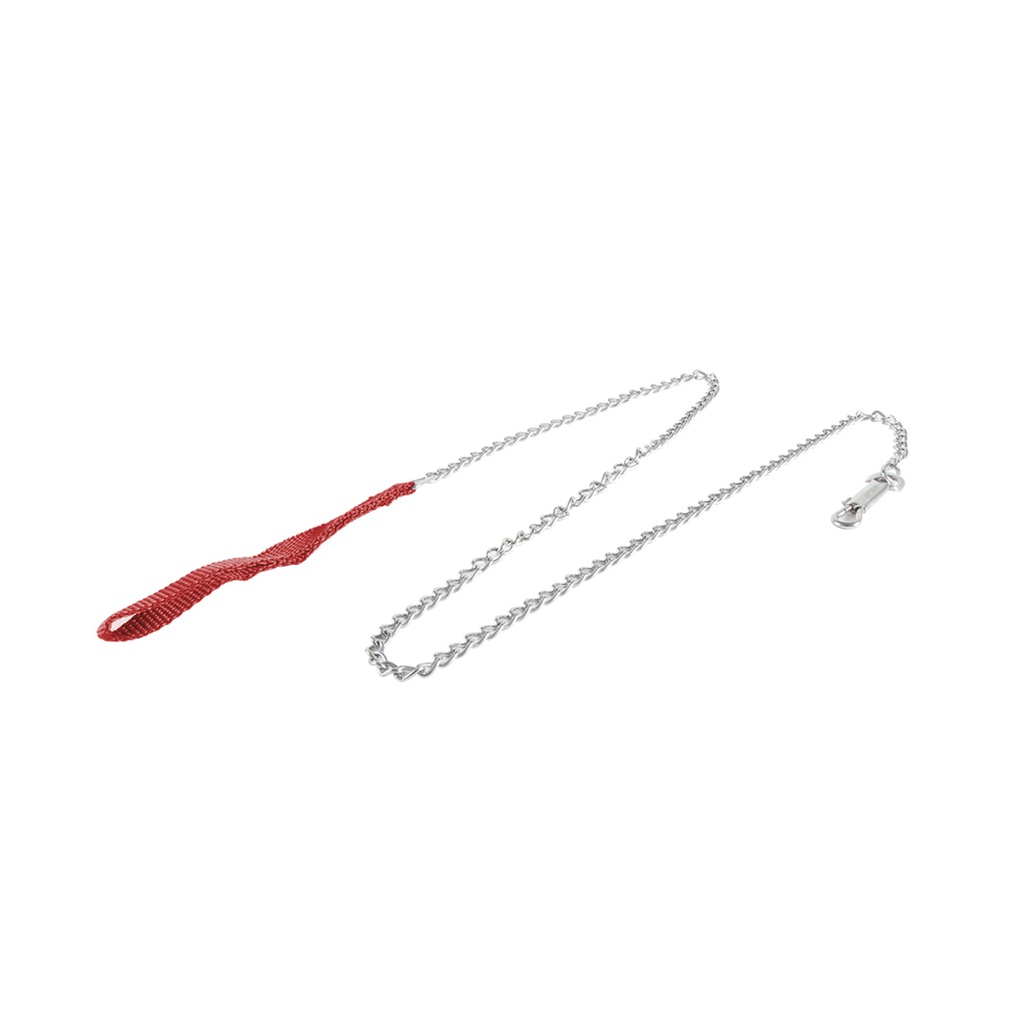CADENA PARA PERRO CORREA ROJA2MM X 1.2M (48&quot;)