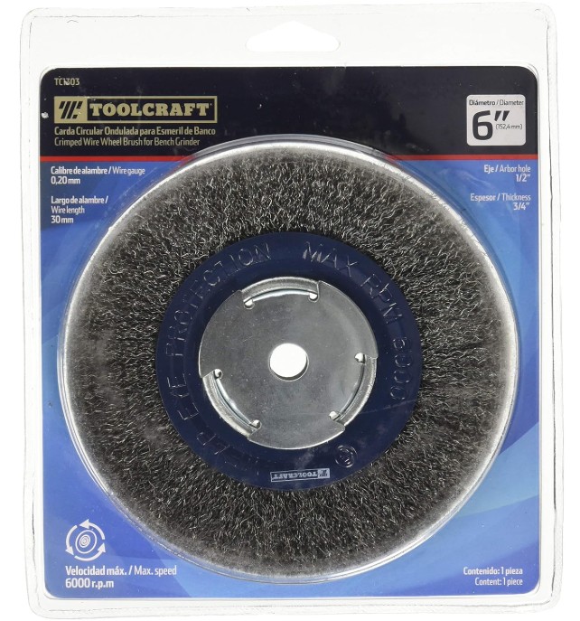 CARDA CIRCULAR ONDULADA 6&quot; ESMERIL CALIBRE 0.20