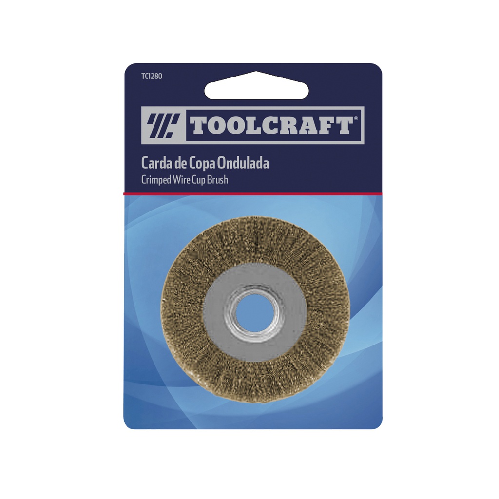 CARDA CIRCULAR VASTAGO 2&quot; GRUESO CALIBRE 0.30 ACERO LATONADO