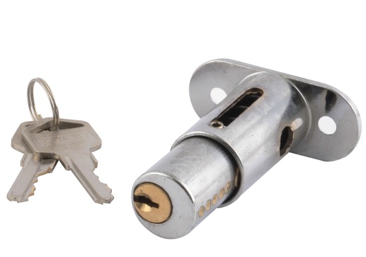 CERRADURA PUERTA CORREDIZA TIPO BOTON LATON