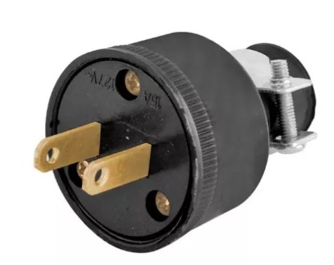 CLAVIJA DE HULE REDONDA CON ABRAZADERA