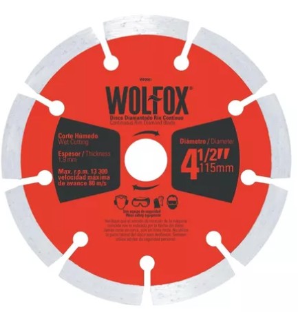 DISCO DIAMANTADO CORTE SEGMENTADO 4 1/2"