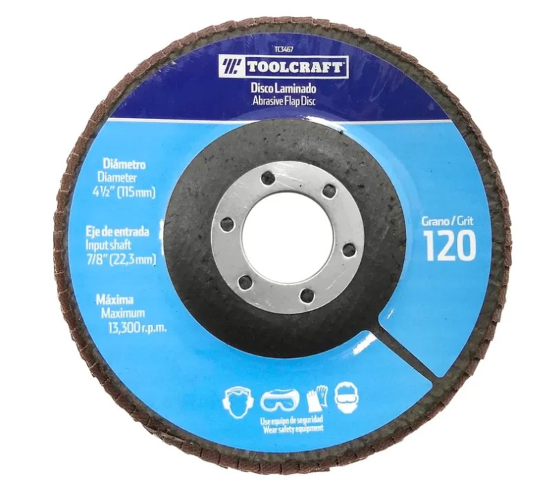 DISCO LAMINADO DE 4 1/2&quot; GRANO120