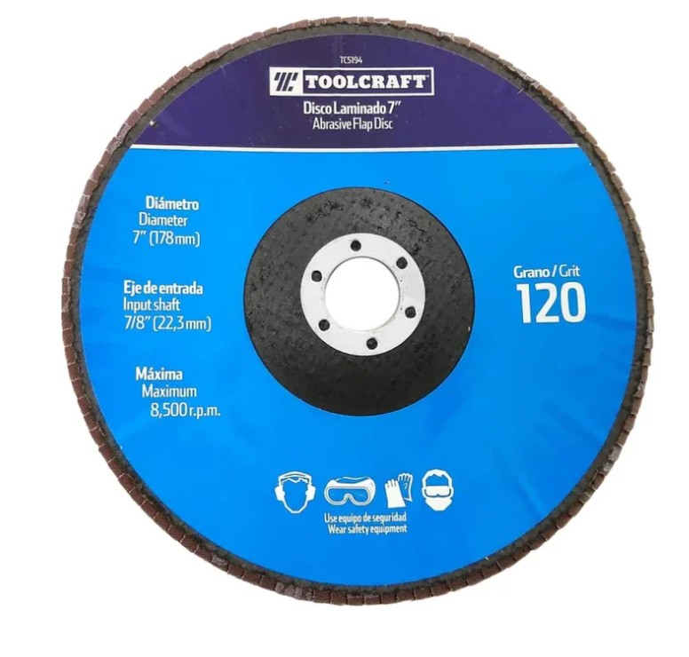 DISCO LAMINADO DE 7&quot; GRANO120