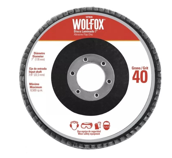 DISCO LAMINADO DE 7&quot; GRANO40