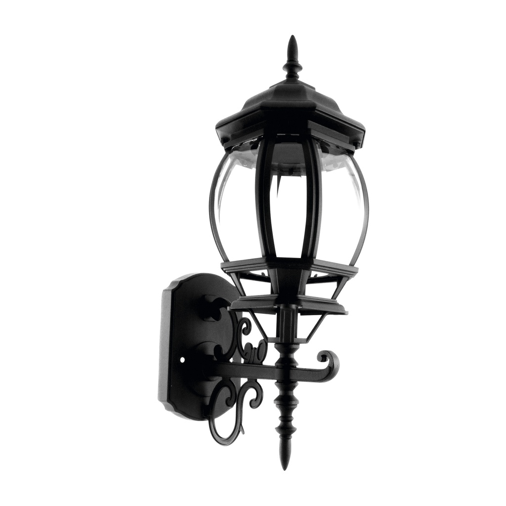 FAROL DE PARED COLONIAL SOPORTADO NEGRO