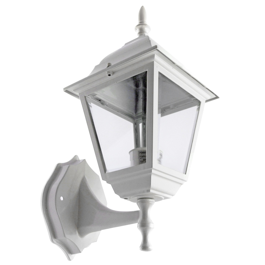 FAROL DE PARED CUADRADO SOPORTADO BLANCO