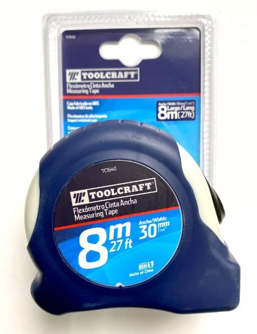 FLEXOMETRO CINTA ANCHA 8MX30MM(1 3/16&quot;)