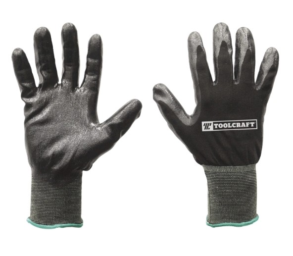 GUANTES DE NYLON ELASTICO RECUBIERTO DE NITRILO GRANDES