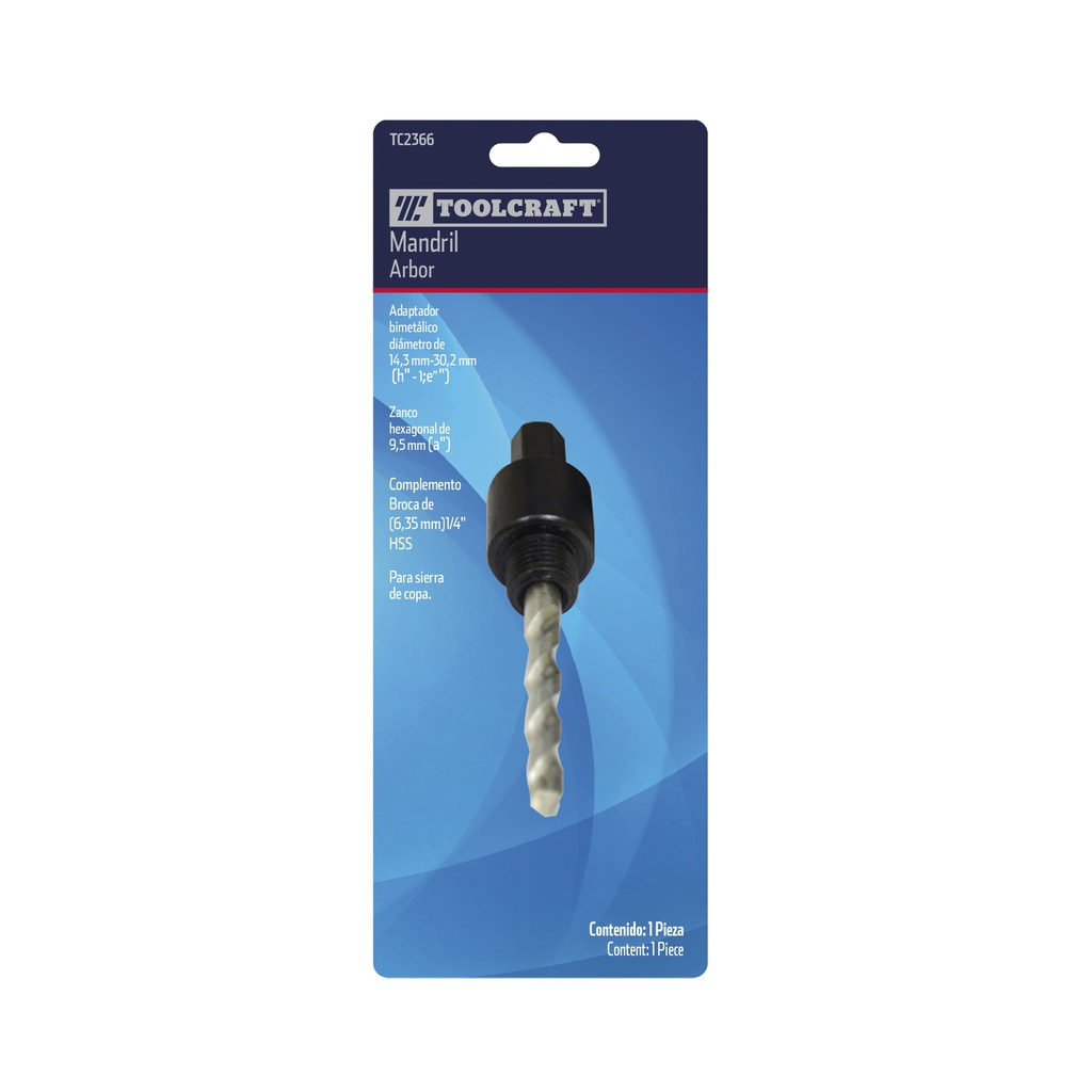 MANDRIL PARA CORTACIRCULOS  9/16" A 1 3/16"