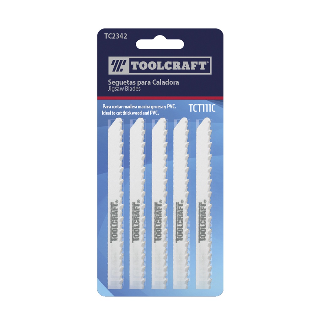 SEGUETA PARA CALADORA ZANCO "T" TCT111C ACERO AL CARBON