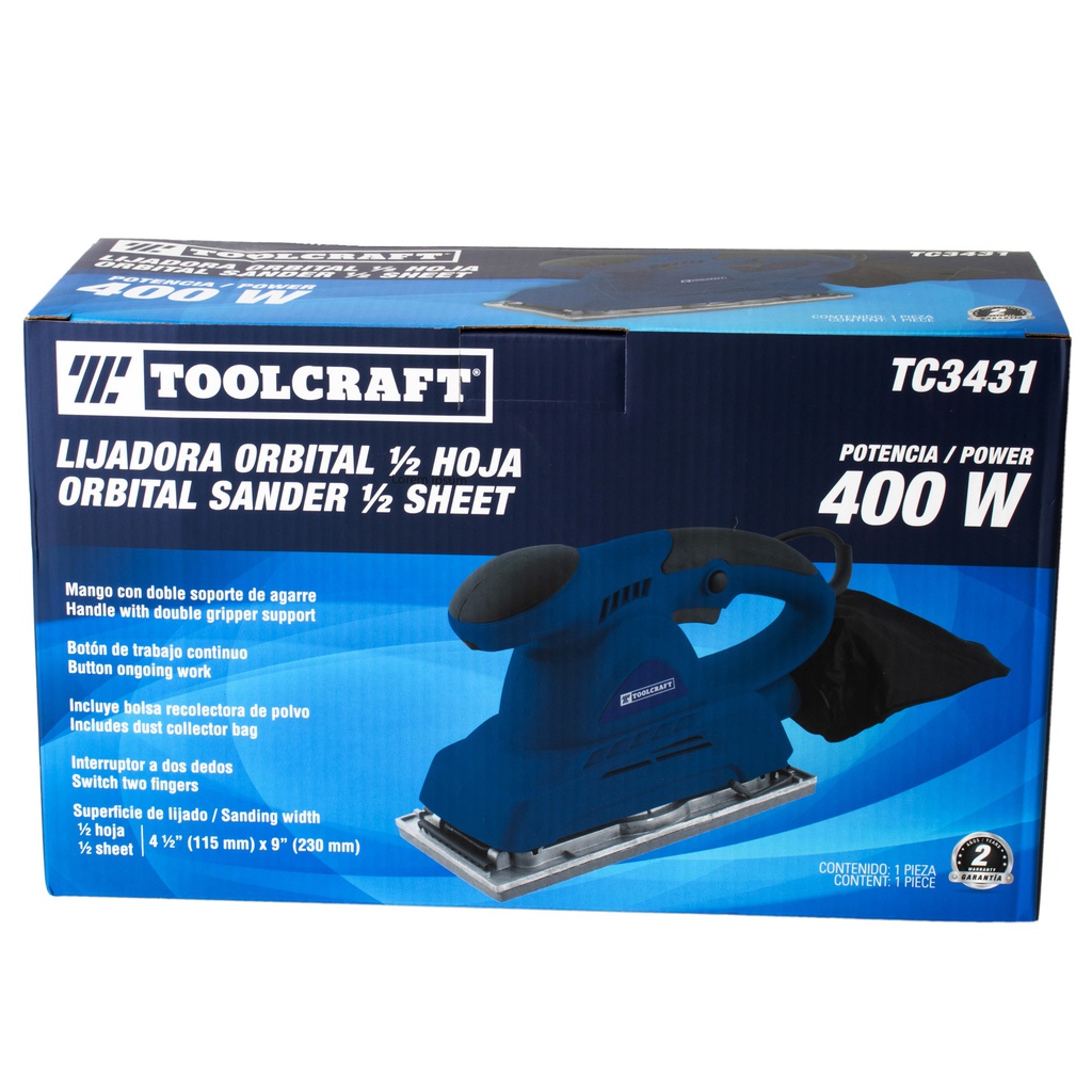 LIJADORA ORBITAL 1/2 DE HOJA400W