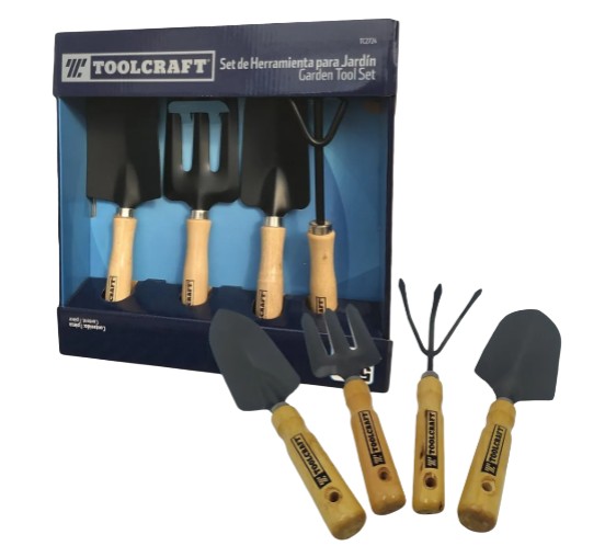 HERRAMIENTAS PARA JARDIN SET PZAS MANGO 6"