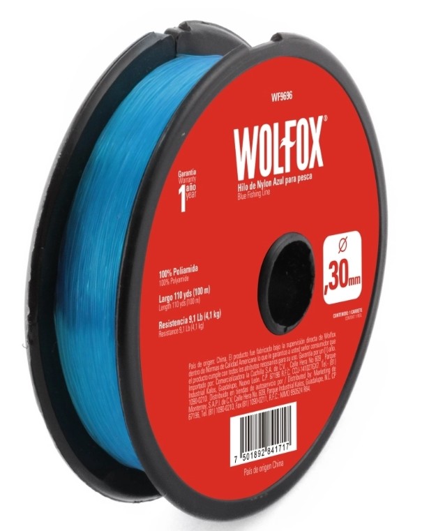 HILO DE NYLON PARA PESCA 0.6MMAZUL 100M