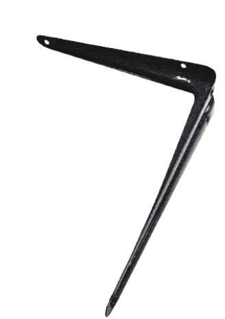 MENSULA PARA ESTANTE NEGRA 12"X 14"