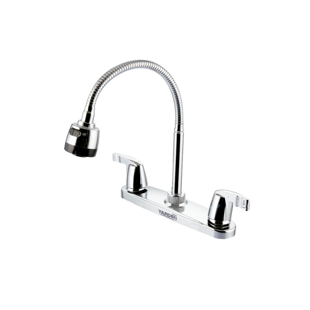 MEZCLADORA ABS FLEXIBLE FREGADERO 8" CUELLO BAR MANERAL PALA