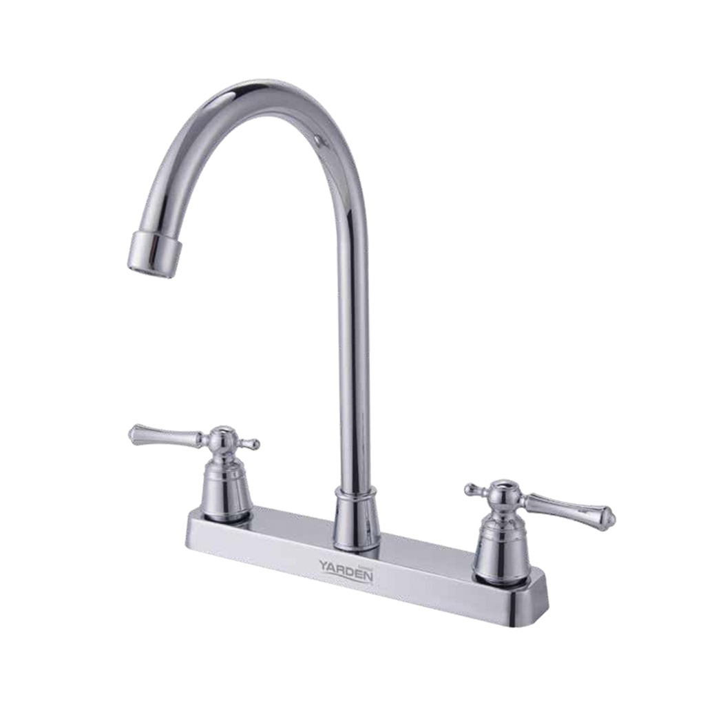 MEZCLADORA ABS FREGADERO 8&quot;    CUELLO BASTON MANERAL PALANCA