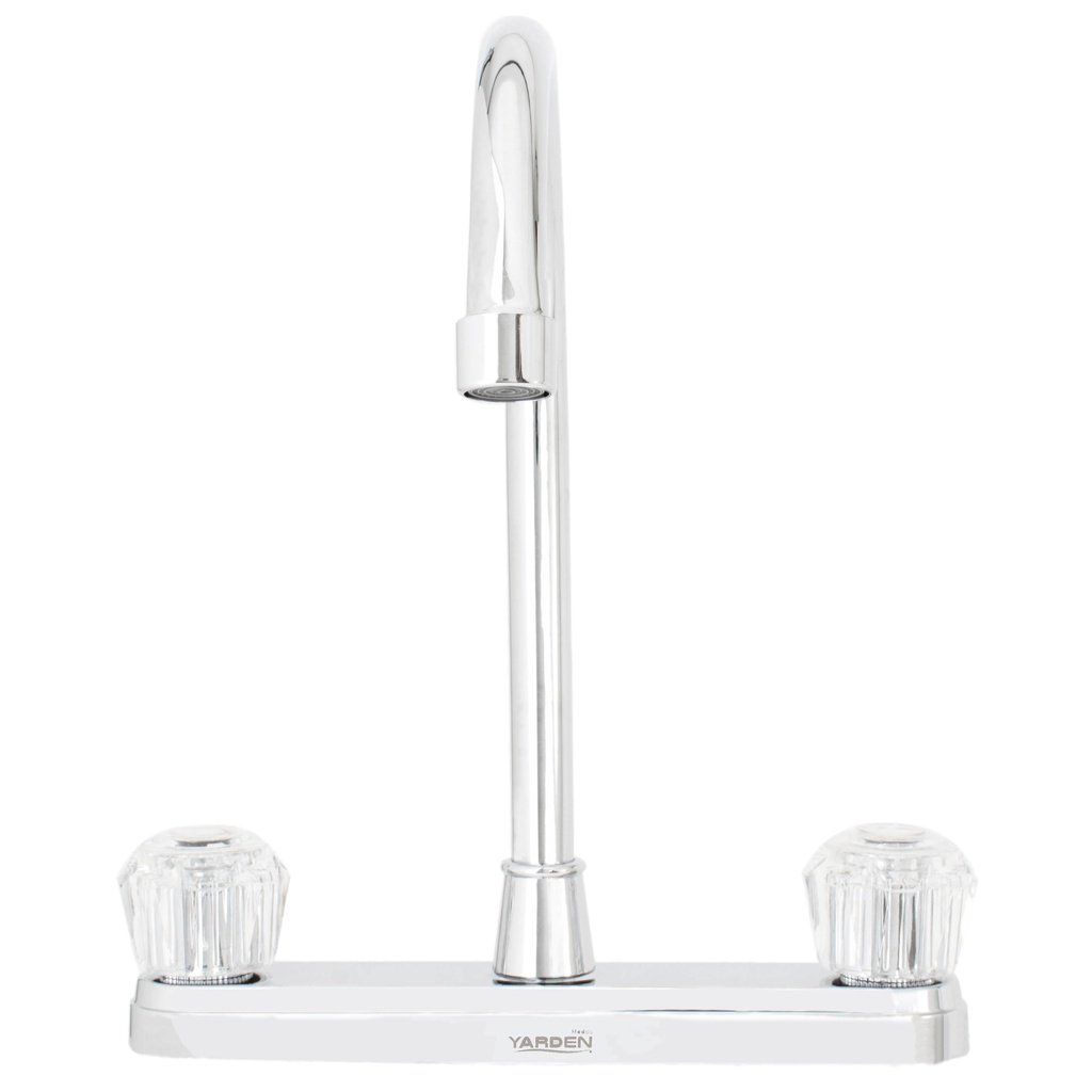 MEZCLADORA ABS FREGADERO 8" CUELLO BASTON MANERAL ACRILICO  