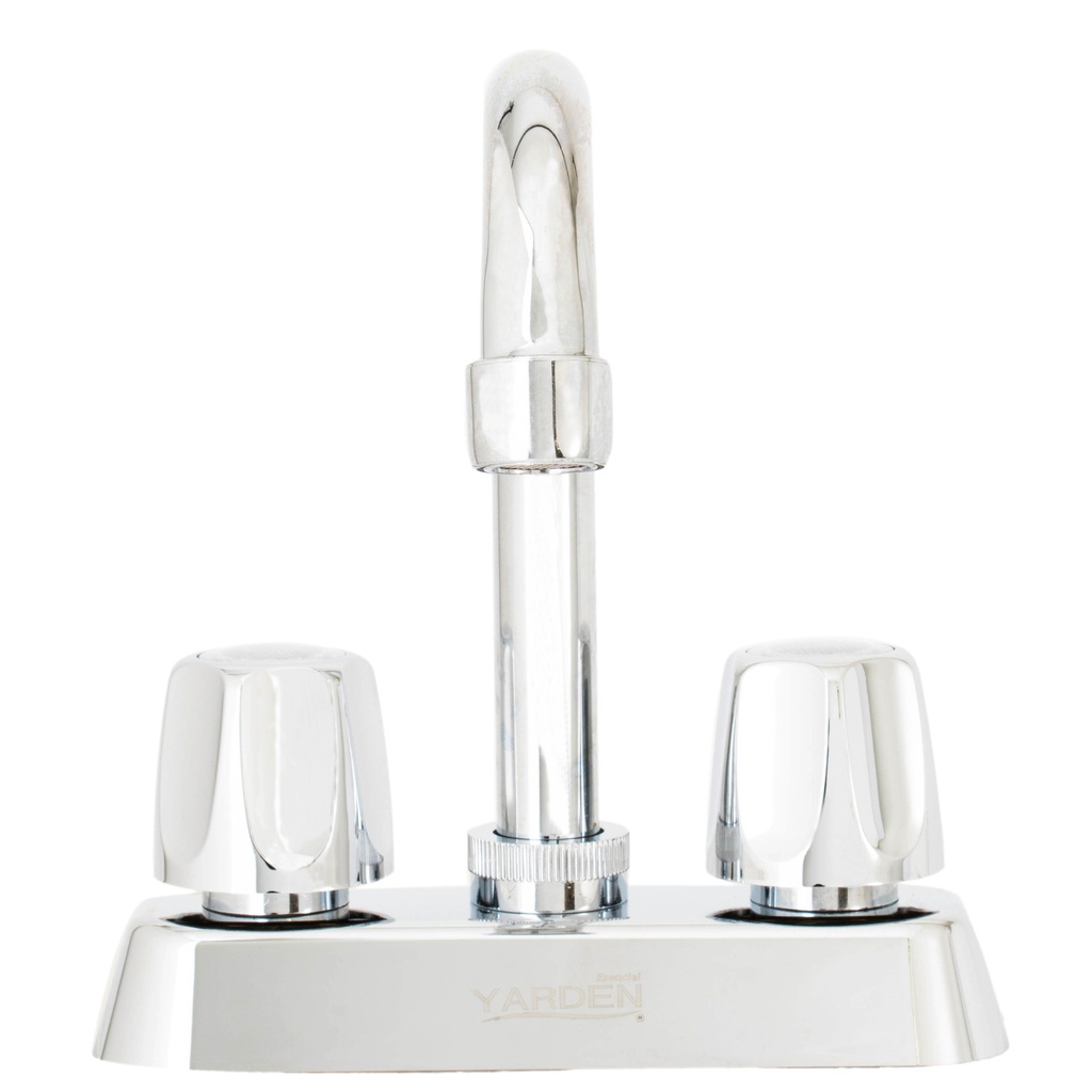 MEZCLADORA ABS LAVABO 4" CUELLO BAR MANERAL REDONDO