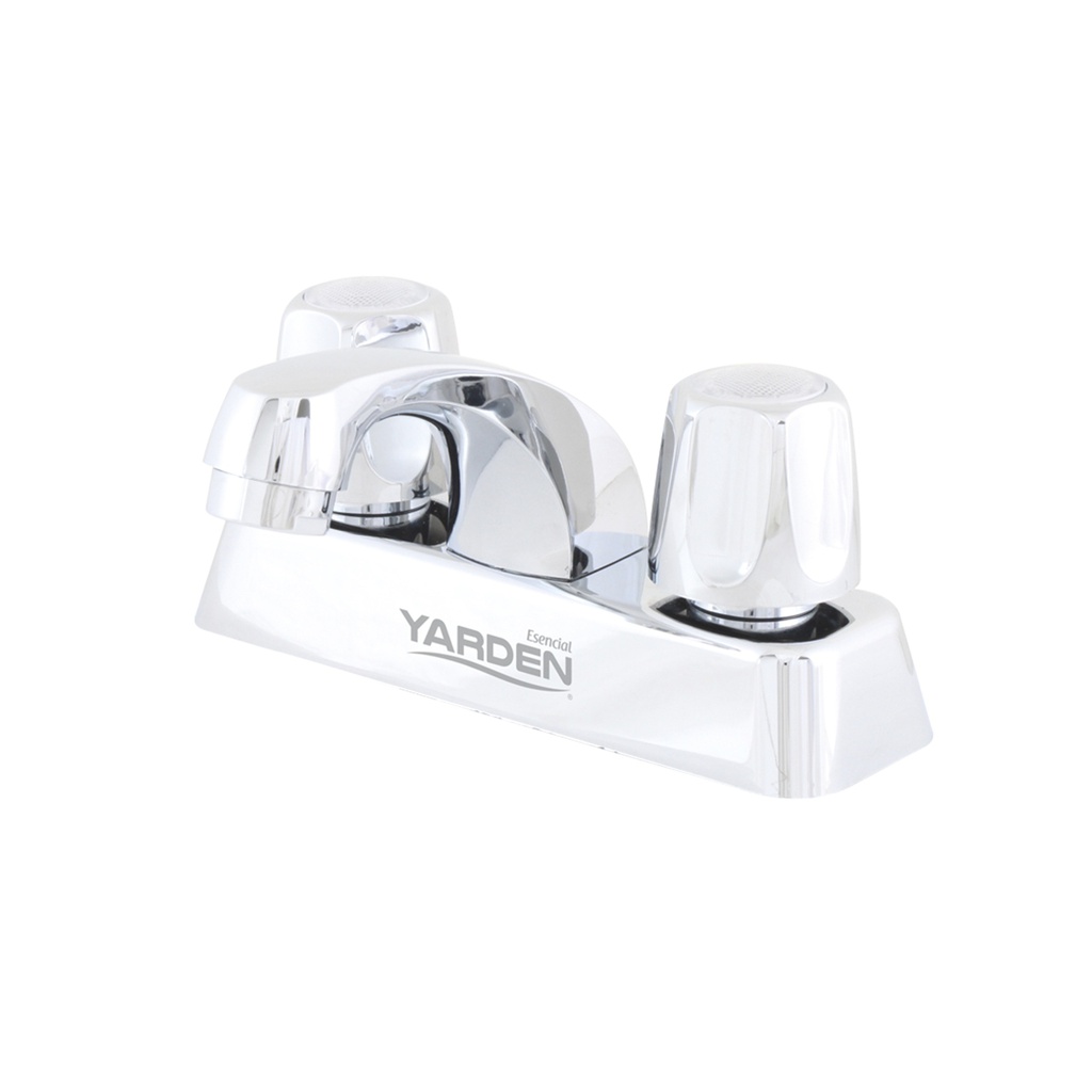 MEZCLADORA ABS LAVABO 4&quot; CUELLO RECTO MANERAL REDONDO