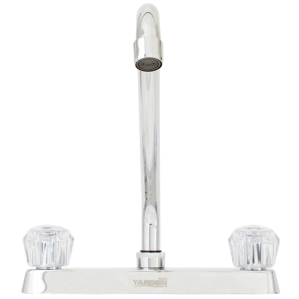 MEZCLADORA FREGADERO 8" CUELLO LARGO MANERAL ACRILICO