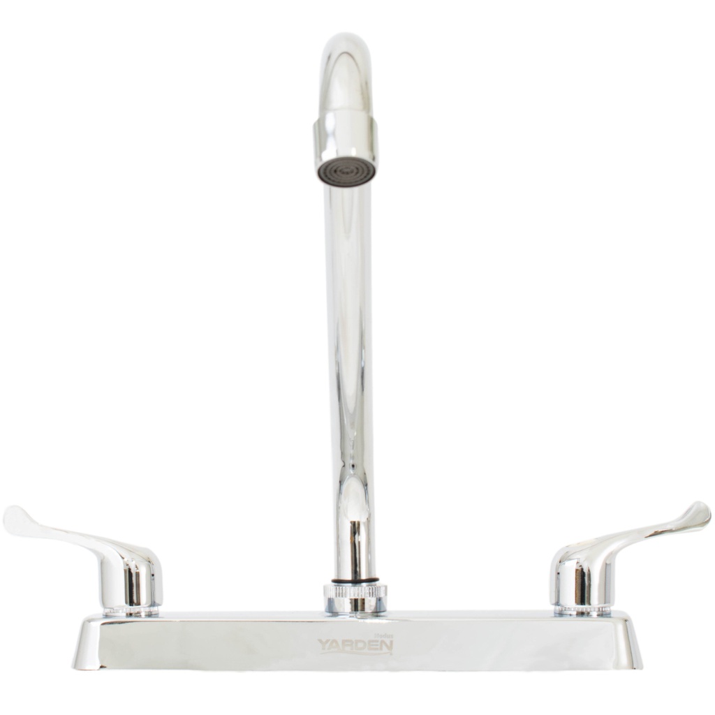 MEZCLADORA FREGADERO 8&quot; CUELLO LARGO MANERAL PALANCA