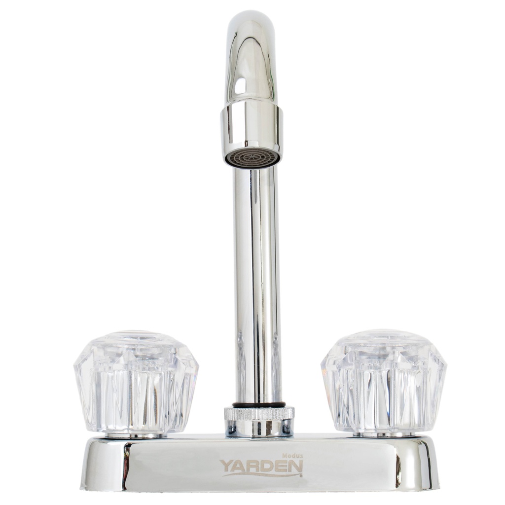 MEZCLADORA LAVABO 4&quot; CUELLO BAR MANERAL ACRILICO
