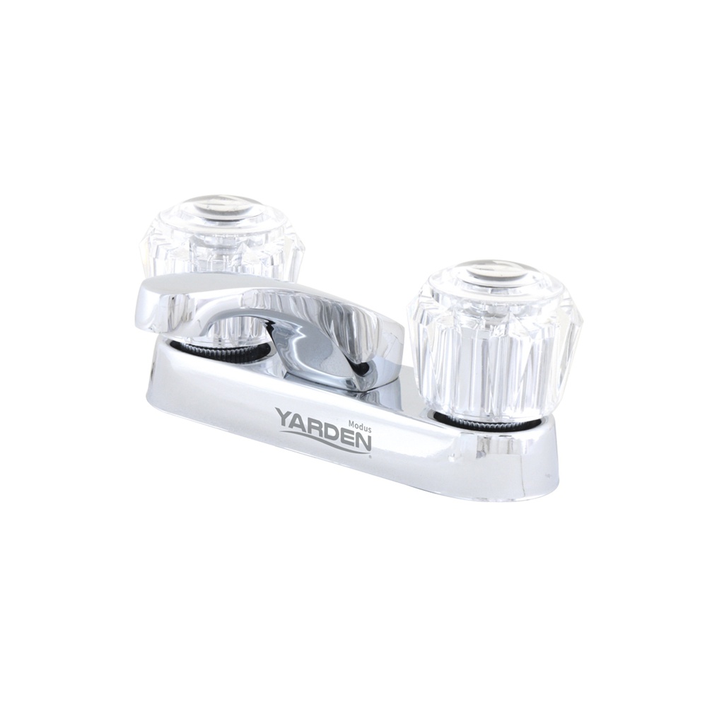 MEZCLADORA LAVABO 4&quot; CUELLO RECTO MANERAL REDONDO