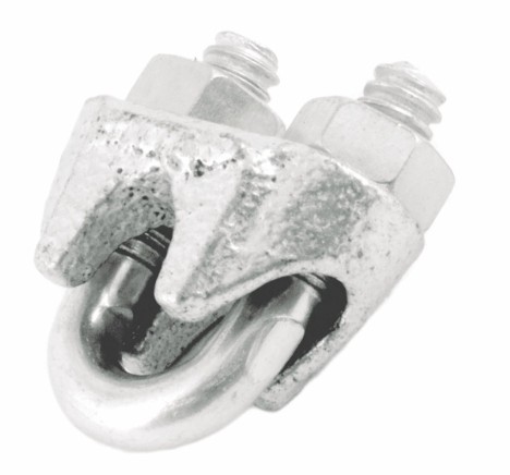 NUDO PARA CABLE 1/4&quot; GALVANIZADO