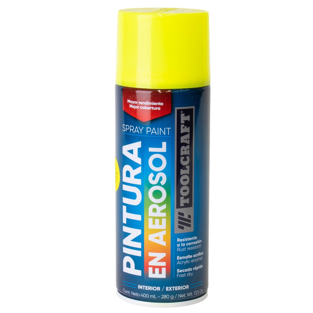 PINTURA AEROSOL AMARILLO FLUORESCENTE