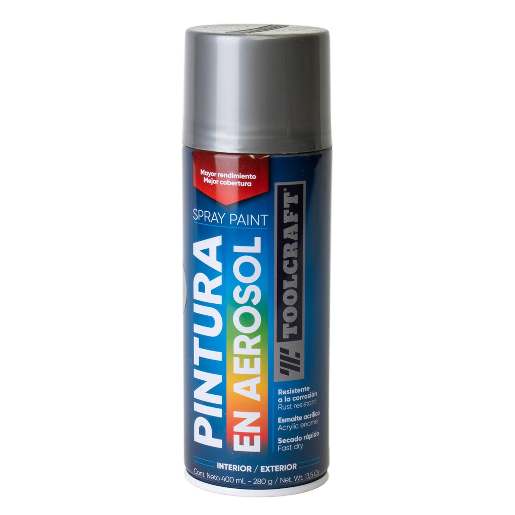 PINTURA AEROSOL PLATA METALICA